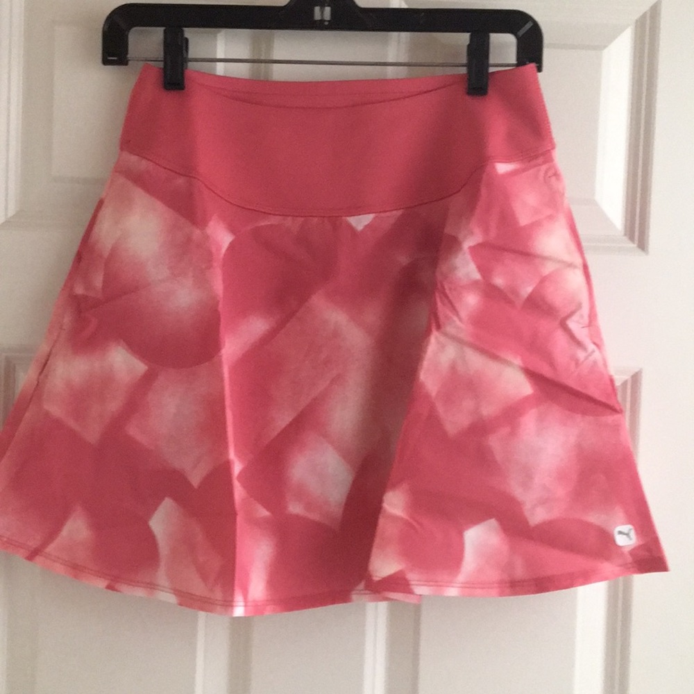 Puma Pink and White Floral Tennis Skort